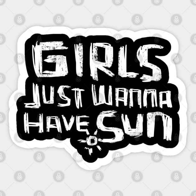 Girls just wanna have SUN for Girls Trip Sticker by badlydrawnbabe